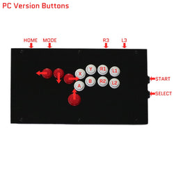 RAC-J800B All Buttons Leverless Arcade Joystick Fight Stick For PS5/PS4/PS3/Xbox/PC (Online Only)