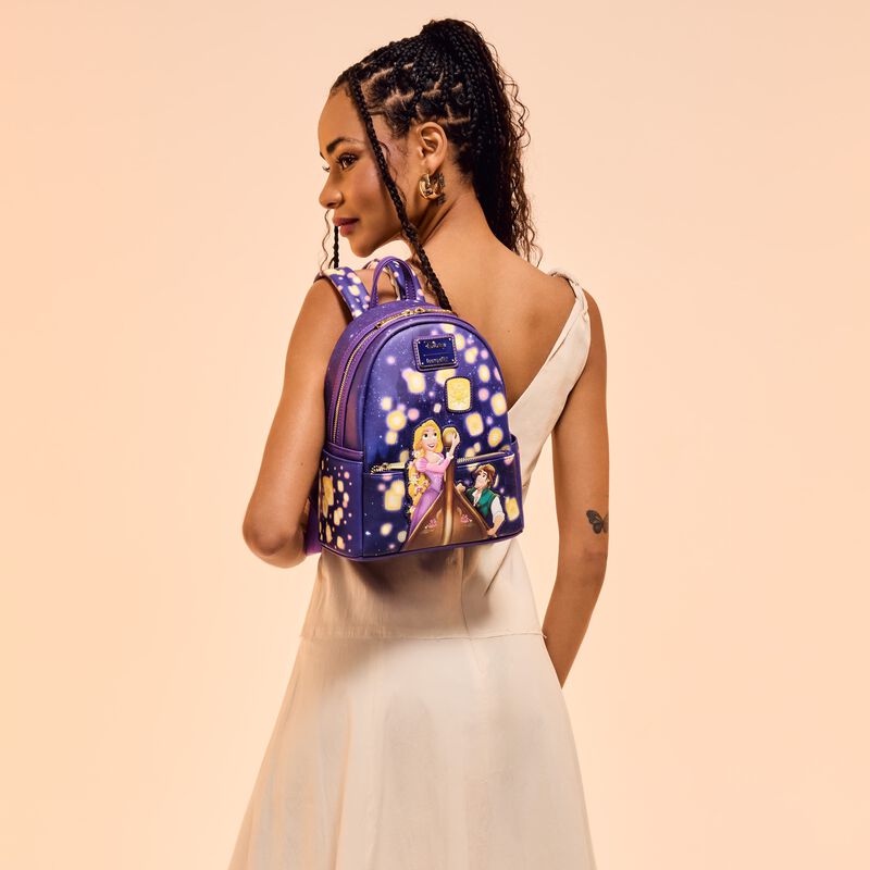 Loungefly Disney Tangled Rapunzel & Flynn Rider Lantern Light Up Mini Backpack (Online Order Only)