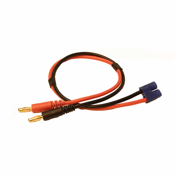 RCE1622 Male EC3 To 4mm Bullet Charge Cable Racers Edge (ONLINE ORDER ONLY)