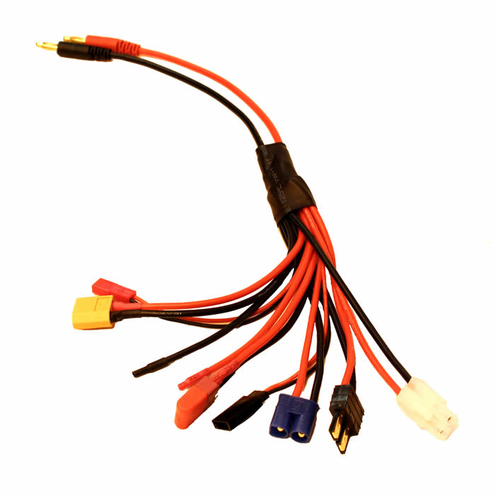 RCE1624 8-Function To 4mm Bullets Charge Adapter Racers Edge (ONLINE ORDER ONLY)