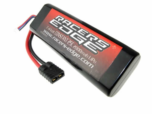 RCELP2S2800HC 2800MAH 7.4V Lipo Battery w/ Traxxas Plug Racers Edge (ONLINE ORDER ONLY)