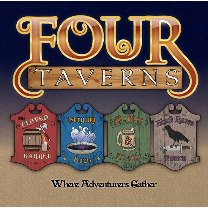 RDG4TAV Four Taverns Card Game Rather Dashing Games (ONLINE ORDER ONLY)