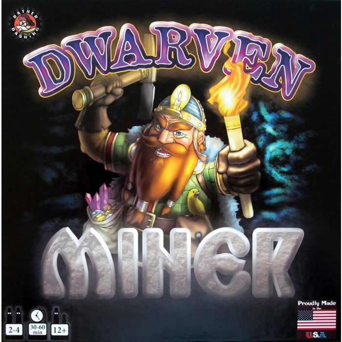 RDGDMNR Dwarven Miner Board Game Rather Dashing Games (ONLINE ORDER ONLY)