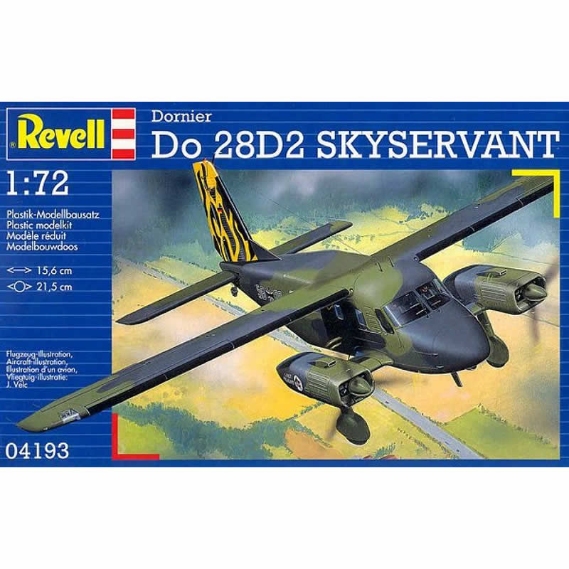 REG04193 Dornier Do-28D2 Skyservant 1/72 Scale Plastic Model Kit (ONLINE ORDER ONLY)