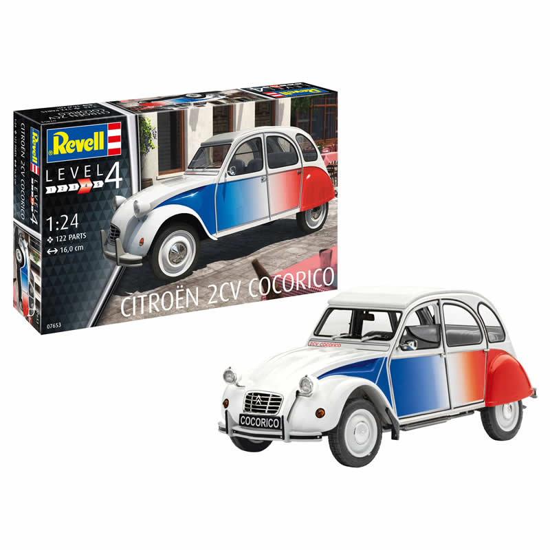 REG07653 Citroen 2CV Cocorico 1/24 Scale Plastic Model Kit Revell (ONLINE ORDER ONLY)