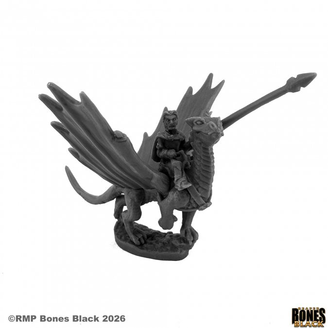 Bones Black: Roderic Ambermead and Glitter - Halfling Dragon Rider