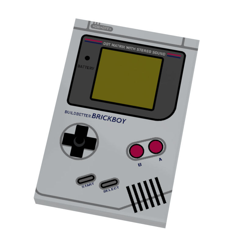 Brickboy Handheld Gaming Console (2x3 Tile) made using LEGO parts - B3 Customs (Online Order Only)