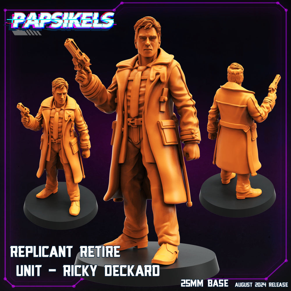 3D Printed Papsikels August 2024 Cyberpunk Replicant Retire Unit Set 28mm 32mm (Online Only)