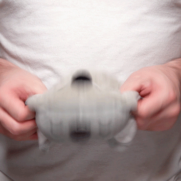 TeeTurtle Reversible Koala: Gray (Mini) (ONLINE ORDER ONLY)