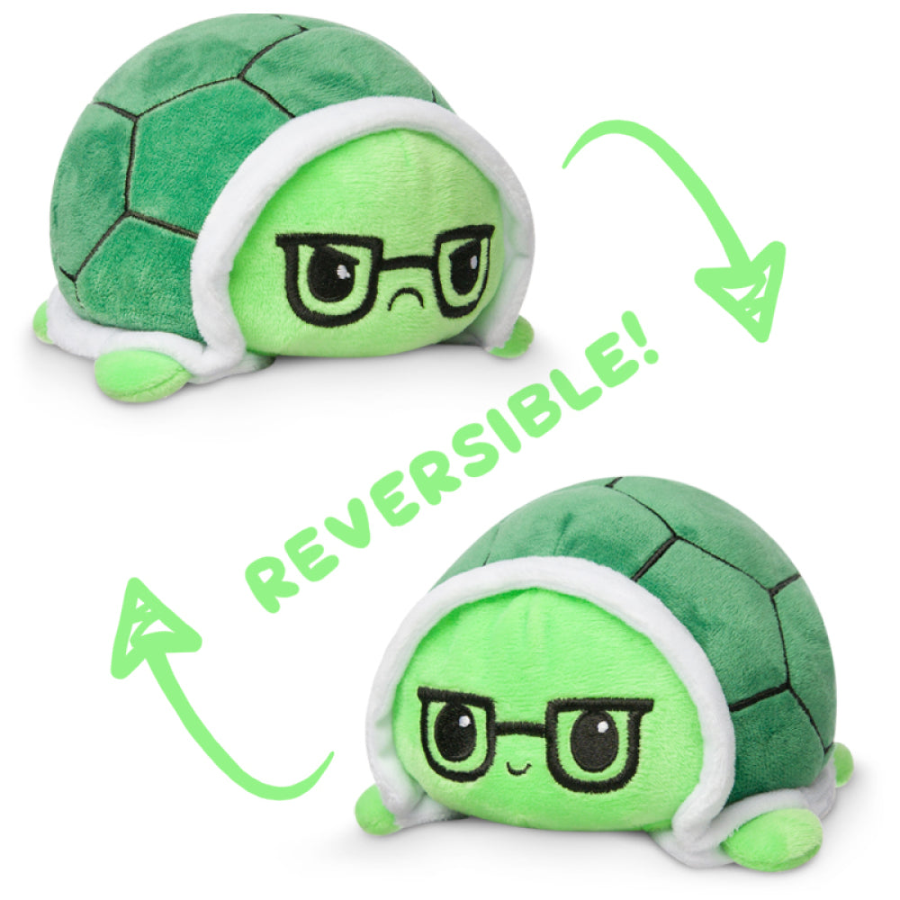 TeeTurtle Reversible Turtle: Green Glasses (Mini) (ONLINE ORDER ONLY)