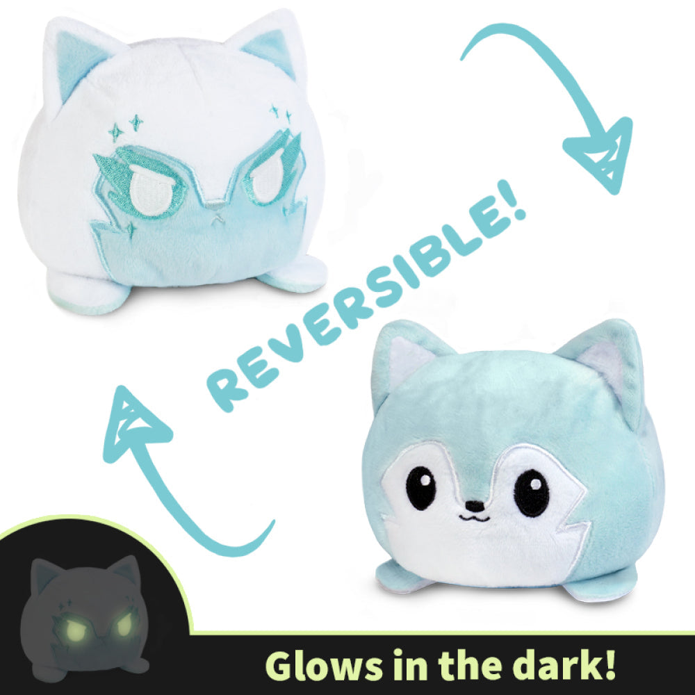 TeeTurtle Reversible Wolf: Light Blue/Celestial White Glow (Mini) (ONLINE ORDER ONLY)