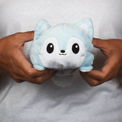 TeeTurtle Reversible Wolf: Light Blue/Celestial White Glow (Mini) (ONLINE ORDER ONLY)