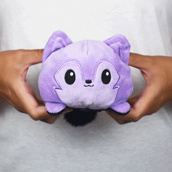 TeeTurtle Reversible Wolf: Purple/Galactic Black Glow (Mini) (ONLINE ORDER ONLY)