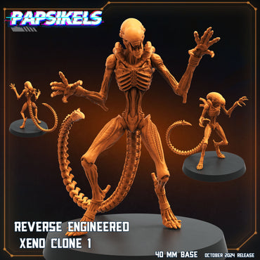 3D Printed Papsikels Reverse Engineered Xeno Clone Set October 2024 SciFi 28mm 32mm (Online Only)