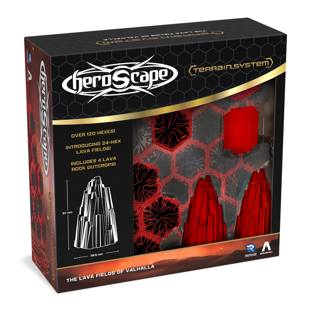 Heroscape: The Lava Fields of Valhalla Terrain Expansion (ONLINE ORDER ONLY)