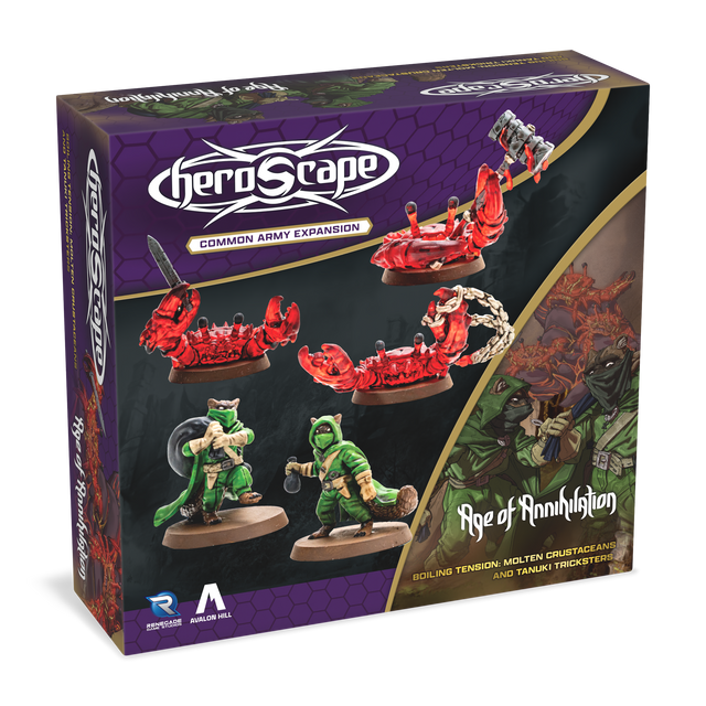 Heroscape: Molten Crustaceans & Tanuki Tricksters Common Army Expansion (ONLINE ORDER ONLY)