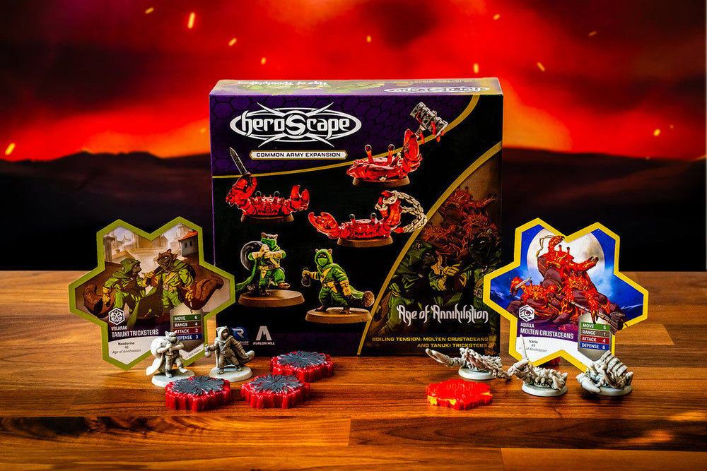 Heroscape: Molten Crustaceans & Tanuki Tricksters Common Army Expansion (ONLINE ORDER ONLY)
