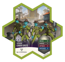 Heroscape: Age of Annihilation - Chain Gruts & Ramosaur Rider - Common Army Expansion