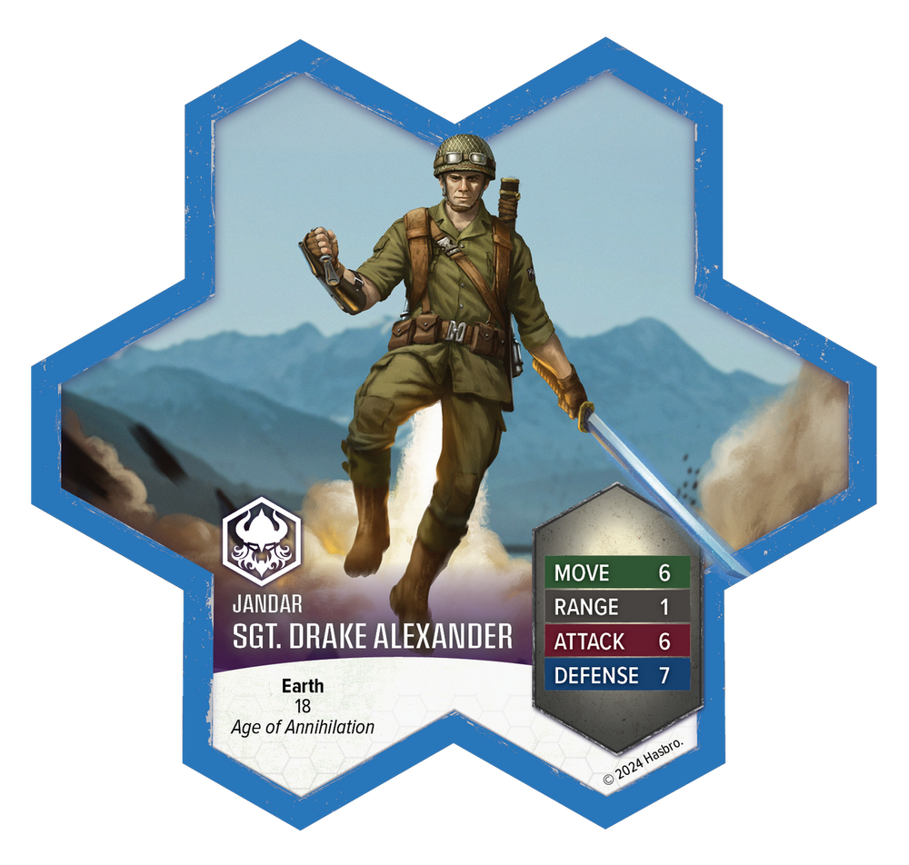 Heroscape: Age of Annihilation - Sgt. Drake Alexander Miniature Promo
