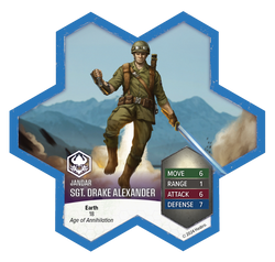 Heroscape: Age of Annihilation - Sgt. Drake Alexander Miniature Promo