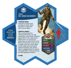 Heroscape: Age of Annihilation - Sgt. Drake Alexander Miniature Promo