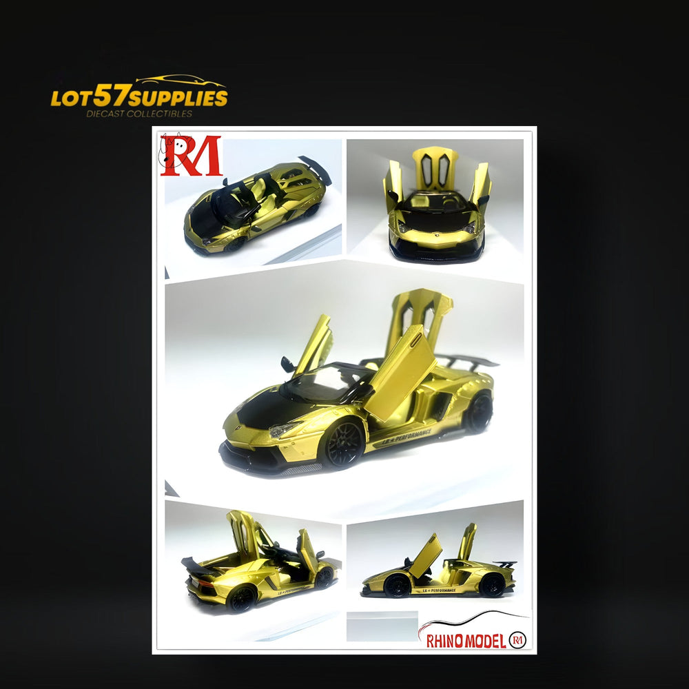 Rhino Model Lamborghini LP700-4 - Roadster LBWK in Gold 1:64 (ONLINE ORDER ONLY)