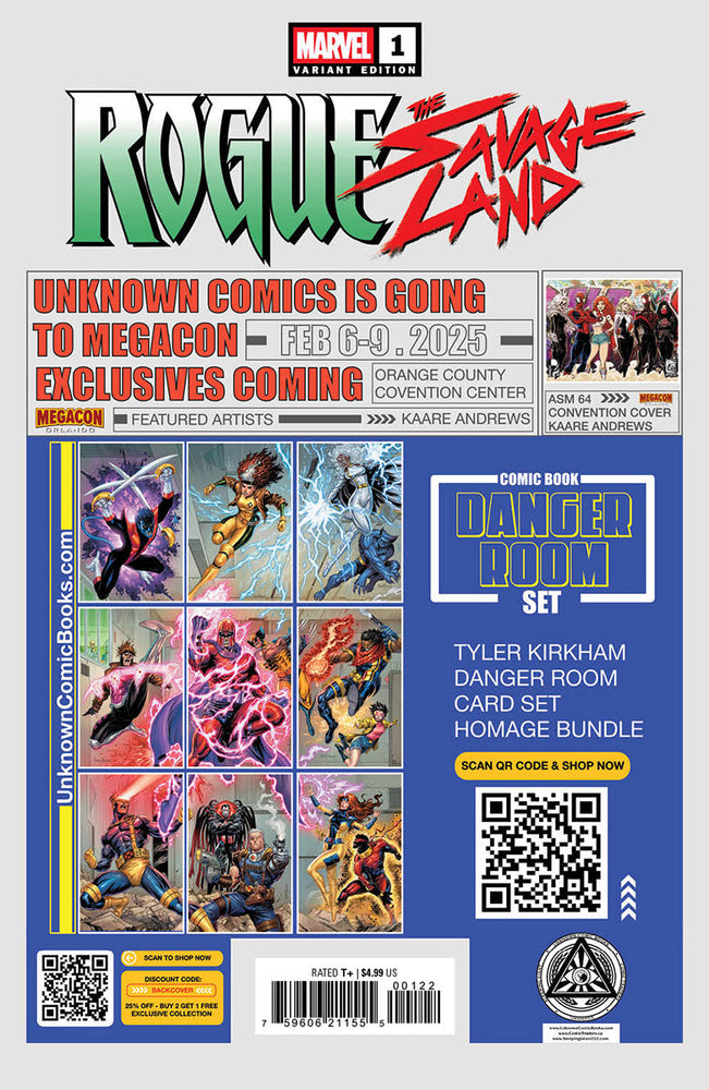 [Signed by Nathan Szerdy] Rogue: The Savage Land #1 Unknown Comics Nathan Szerdy Exclusive Virgin Var (06/2025) (ONLINE ORDER ONLY)