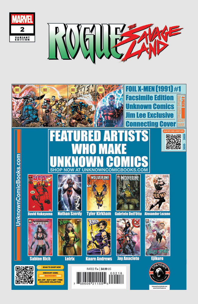 Rogue: The Savage Land #2 Unknown Comic Sabine Rich Exclusive Var (02/26/2025) (Online Order Only)