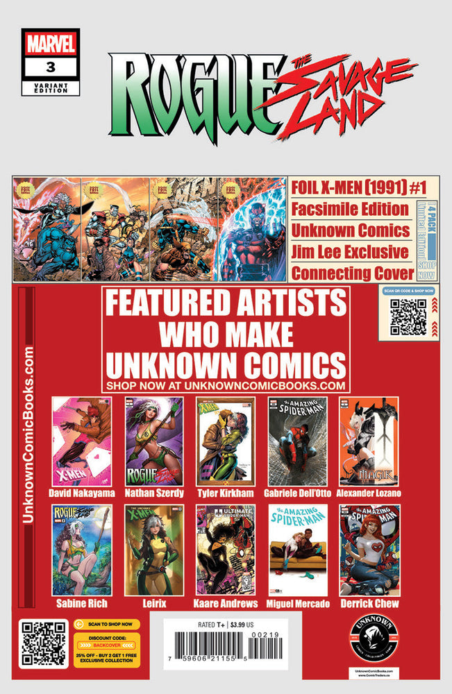Rogue: The Savage Land #3 Unknown Comic Lucas Werneck Exclusive Virgin Var (03/26/2025) (Online Only)