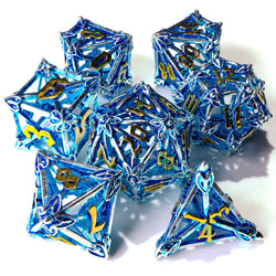 Elven Forged Trinkets Metal RPG Dice Set - 7 Pieces