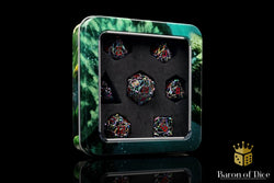 Denizens of the Deep Iridescent Metal RPG Dice Set | 7 Pieces