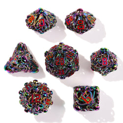 Denizens of the Deep Iridescent Metal RPG Dice Set | 7 Pieces