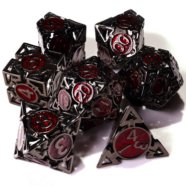 Which Way is Up? Metal RPG Dice Set | 7 Pieces