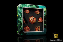 Dragons of Legend Metal RPG Dice Set | 7 Pieces