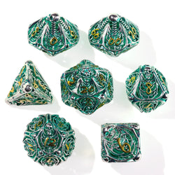 Undead Legion Metal RPG Dice Set | 7 Pieces