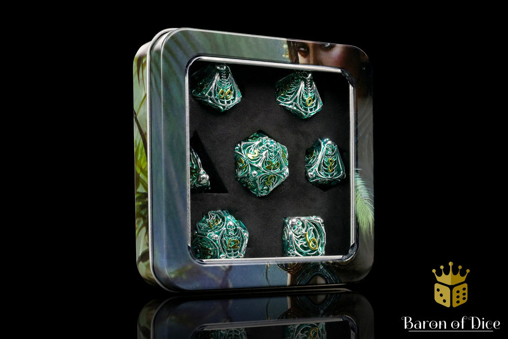 Undead Legion Metal RPG Dice Set | 7 Pieces