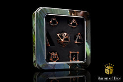 Bronze Kraken Metal RPG Dice Set | 7 Pieces