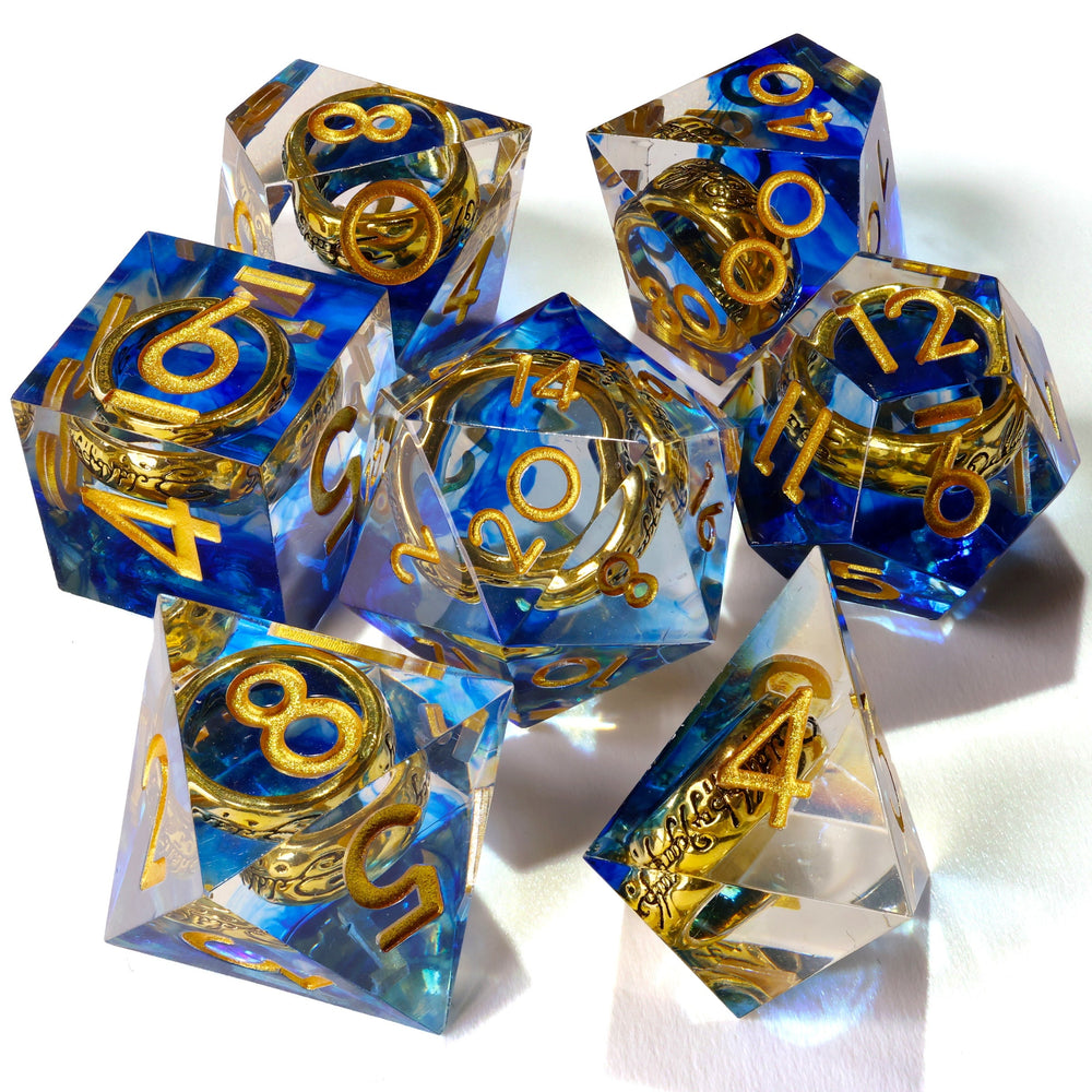 Lost Ring Sharp Edge RPG Dice Set | 7 Pieces (ONLINE ORDER ONLY)