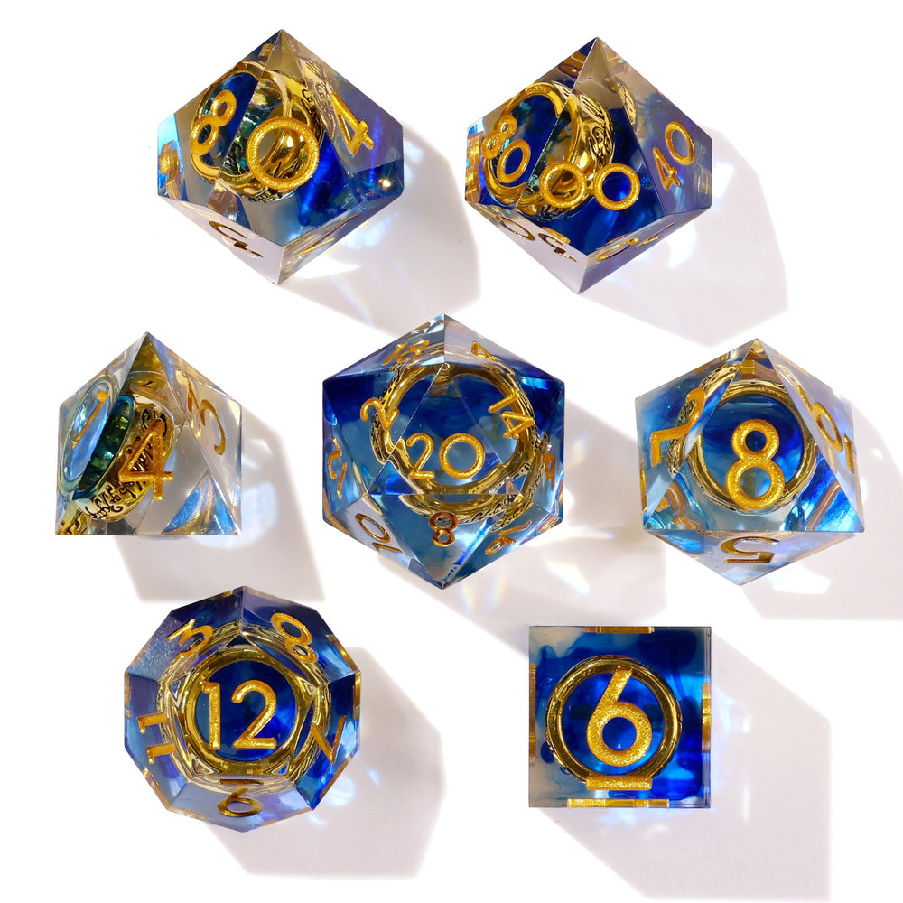 Lost Ring Sharp Edge RPG Dice Set | 7 Pieces (ONLINE ORDER ONLY)
