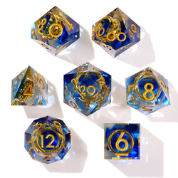 Lost Ring Sharp Edge RPG Dice Set | 7 Pieces (ONLINE ORDER ONLY)