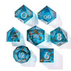 Sunken Treasure Liquid Core RPG Dice Set | 7 Pieces