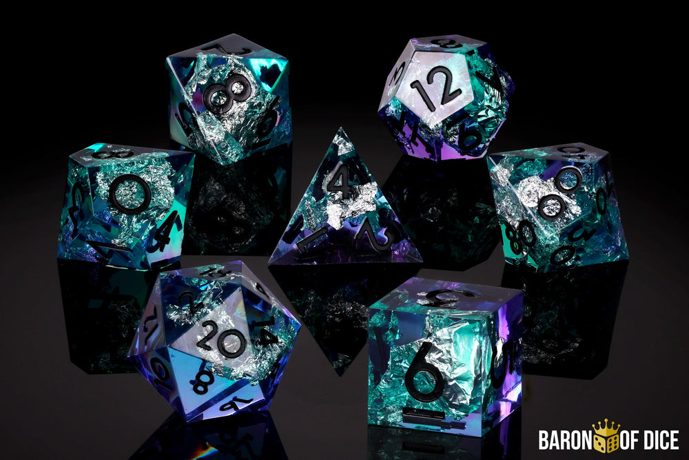 Island Sunset RPG Dice Set | 7 Pieces