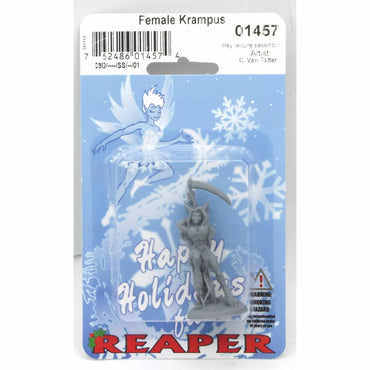 RPR01457 Female Krampus 2 Miniature 25mm Heroic Scale Special Edition Figure Reaper Miniatures (ONLINE ORDER ONLY)