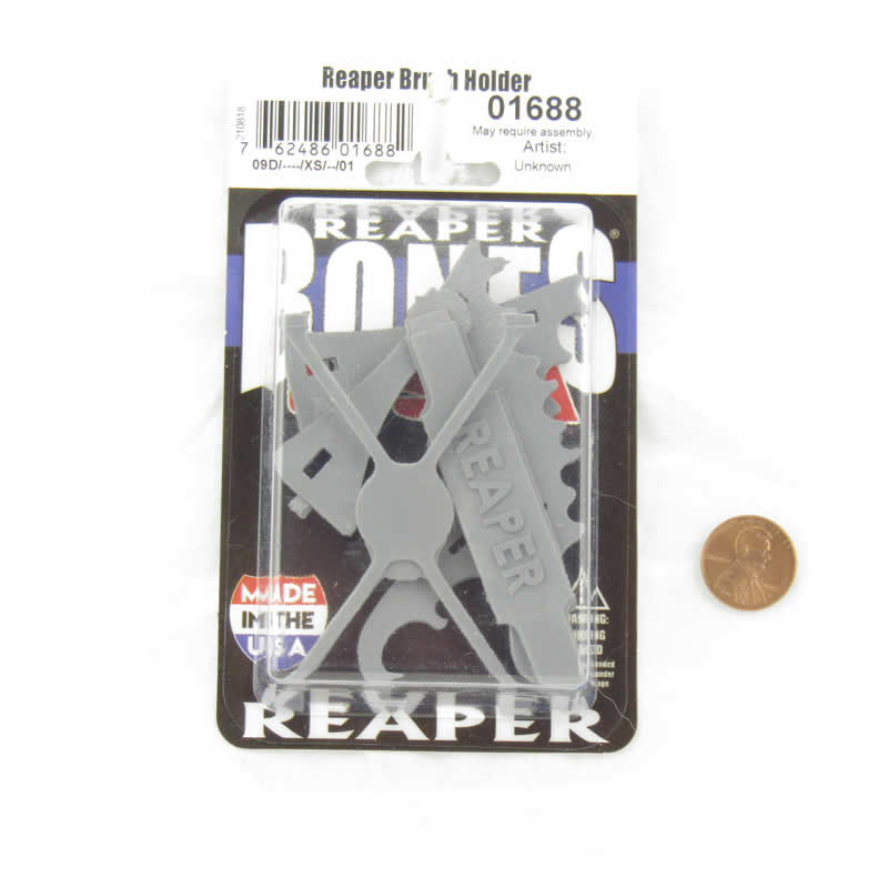 RPR01688 Reaper Paint Brush Holder 2 1/2 x 3 x 3 inches Unpainted Reaper Miniatures (ONLINE ORDER ONLY)