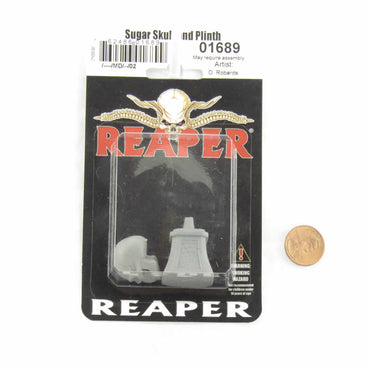 RPR01689 Sugar Skull and Plinth Miniature 25mm Heroic Scale Special Edition Figure (ONLINE ORDER ONLY)
