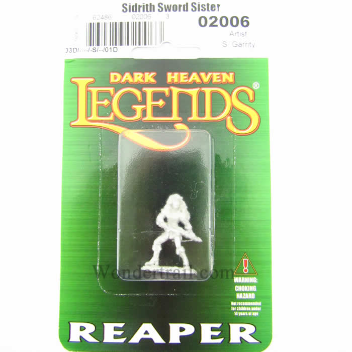 RPR02006 Sidrith Sword Sister Fighter Miniature 25mm Heroic Scale Dark (ONLINE ORDER ONLY)