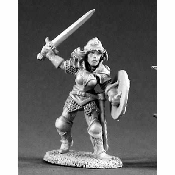 RPR02026 Brigette of the Blade Fighter Miniature 25mm Heroic Scale (ONLINE ORDER ONLY)