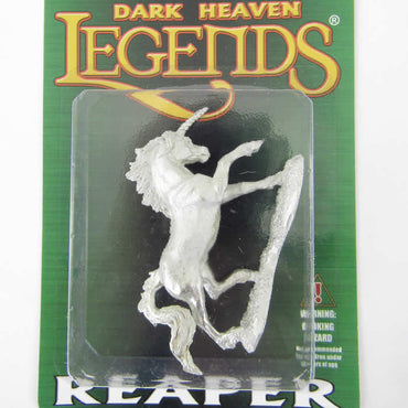 RPR02064 Silverhorn Unicorn Miniature 25mm Heroic Scale Dark Heaven (ONLINE ORDER ONLY)