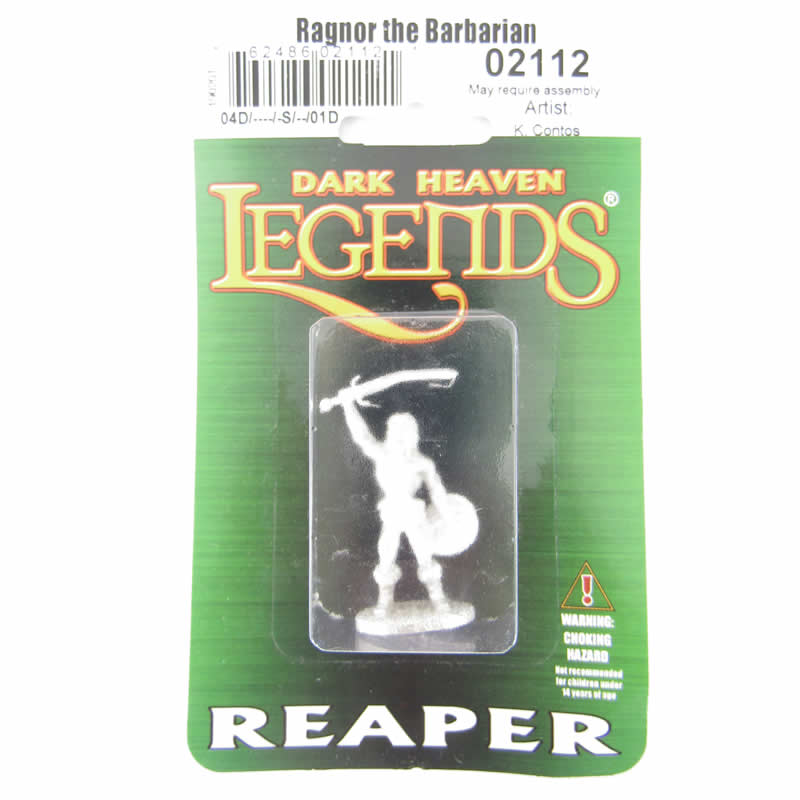 RPR02112 Ragnor The Barbarian Miniature 25mm Heroic Scale Dark Heaven Legends Reaper Miniatures (ONLINE ORDER ONLY)