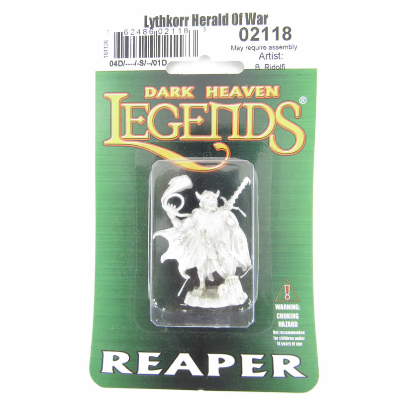 RPR02118 Lythkorr Herald Of War Demon Miniature 25mm Heroic Scale (ONLINE ORDER ONLY)